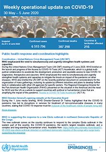 Weekly operational update on COVID-19 - 5 June 2020