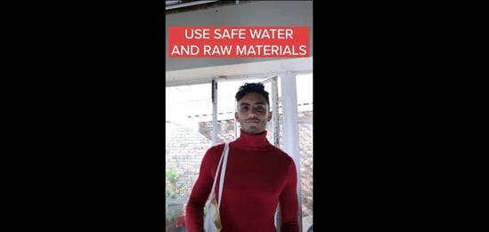 Food safety: use safe water and raw materials video thumbnail