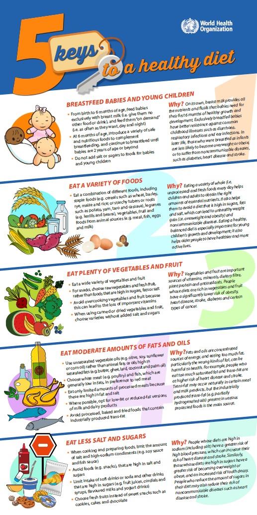 5 keys to a healthy diet